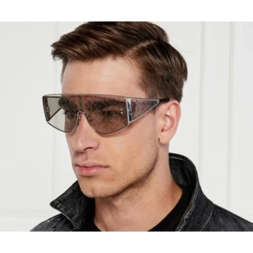 NEW DOLCE&GABBANA SILVER MEN SUNGLASSES DOLCE&GABBANA